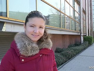 Deutscher Scout - Extrem Starved College Teenager Gina Gerson reden mit Sex an der Straße - Gina Gerson