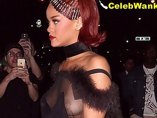 Rihanna nua pussy chew desliza titslips ver através e mais