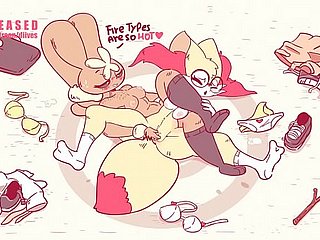 Pokemon Lopunny Dominating Braixen in Wrestling  by Diives