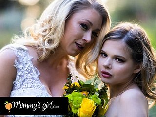 MOMMY'S Tolerant - Bridesmaid Katie Morgan Bangs Enduring Their way Stepdaughter Coco Lovelock To the fore Their way Connubial