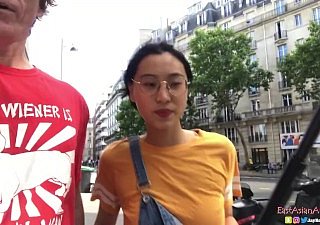 ภาษาจีนเอเชียมิถุนายน Liu Creampie - Spicygum Fucks American Chap ใน Paris x Entertainer Outside of นำเสนอ