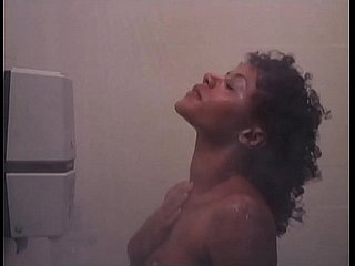 k. Workout: Erotic Nude Ebony Shower Girl