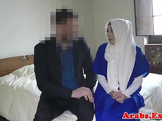 Hijab muslim doggystyled onwards sucking cock